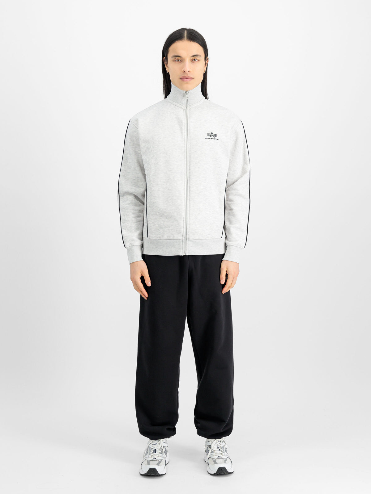 Alpha Industries Track Suit Jacket SL - Pastel Grey Melange
