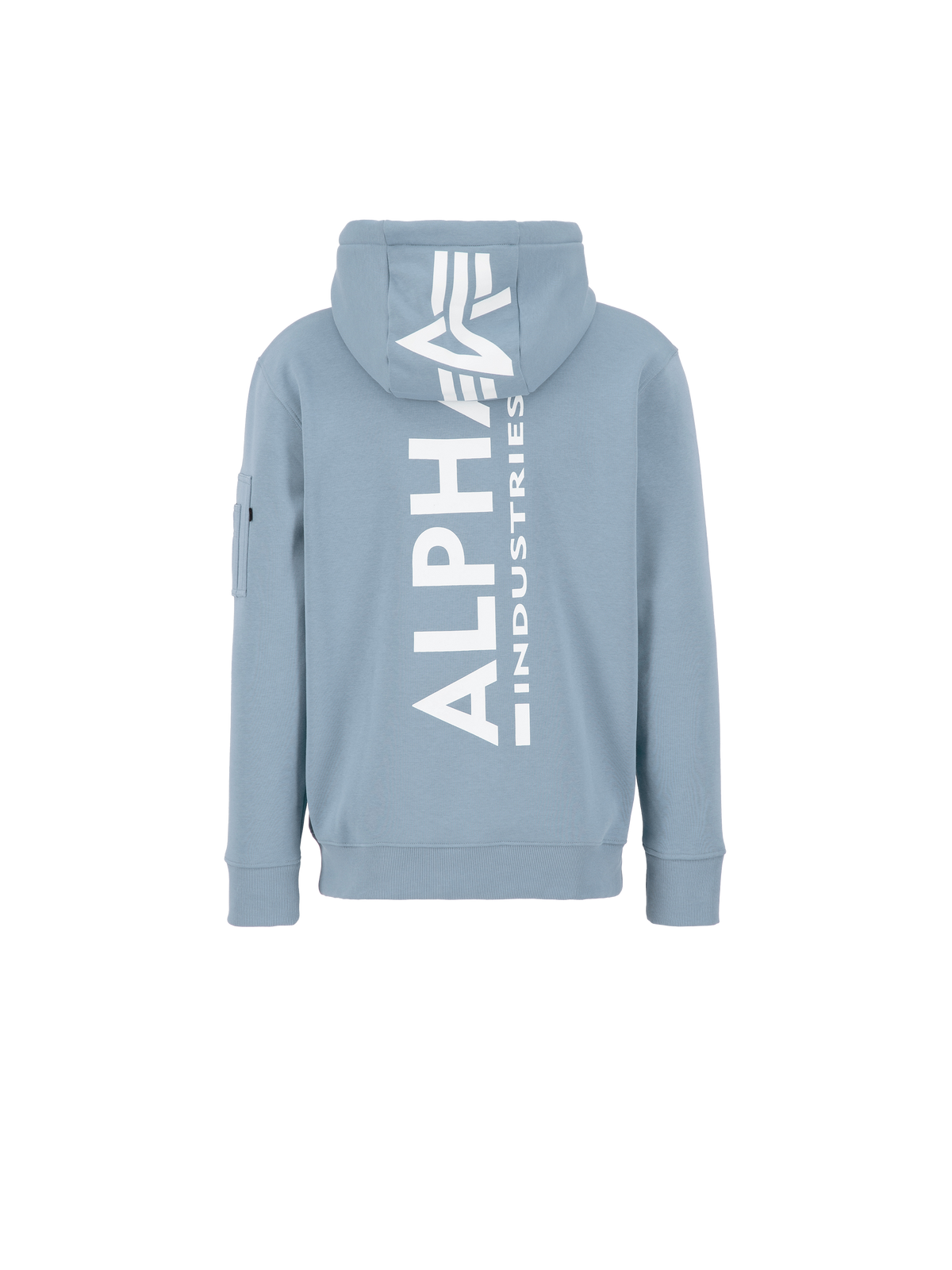 Alpha Industries Back Print Hoody - Grey Blue