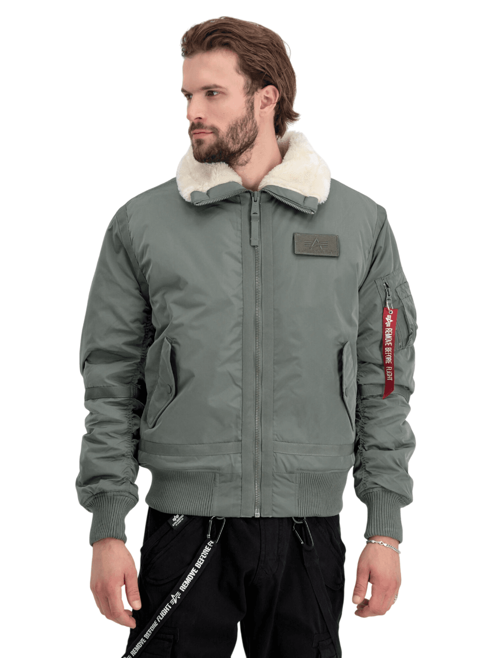 Alpha Industries B-15 III TT Two Tone zelena muška jakna – fotografija 3