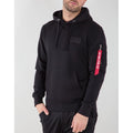 Alpha Industries Red Stripe Hoody - Black