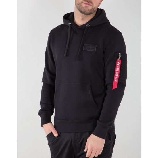 Alpha Industries Red Stripe Hoody - Black