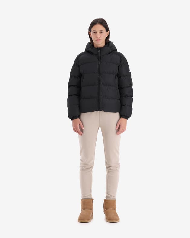 Superdry HOODED SPORTS PUFFER ženska jakna - Black - fotografija 2