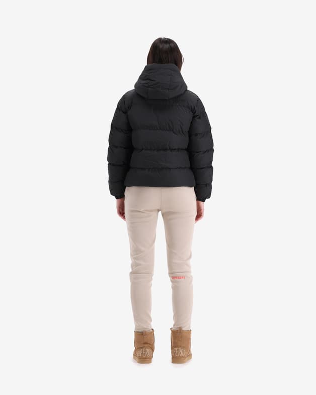 Superdry HOODED SPORTS PUFFER ženska jakna - Black - fotografija 3