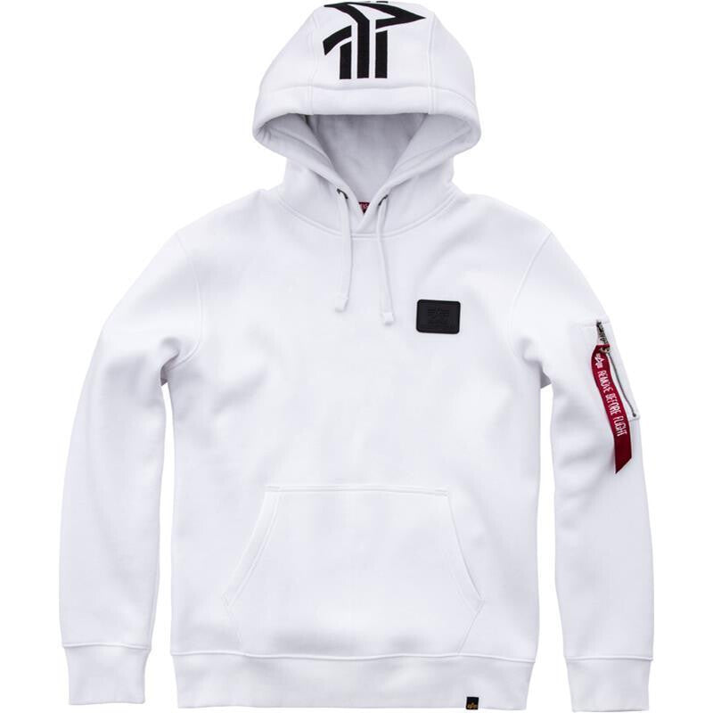 Alpha Industries Back Print Hoody - White