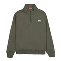Alpha Industries Half Zip Sweater SL - Dark Olive