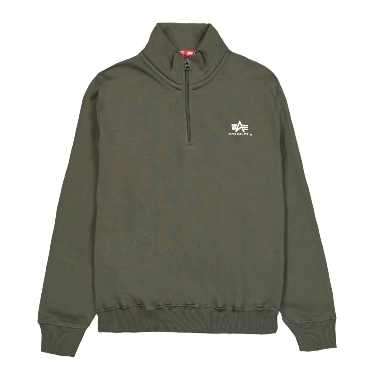 Alpha Industries Half Zip Sweater SL - Dark Olive