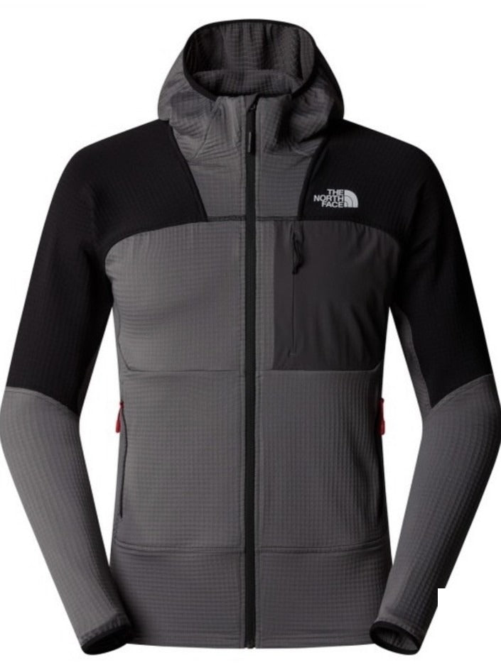 The North Face Stormgap Power Grid Hooded Jacket – Smoked Pearl/TNF Black (SKU 9135)