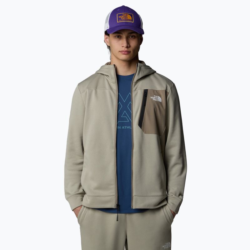 The North Face Mountain Athletics Full Zip Fleece – Clay Grey/Cavern Grey (SKU 9218)