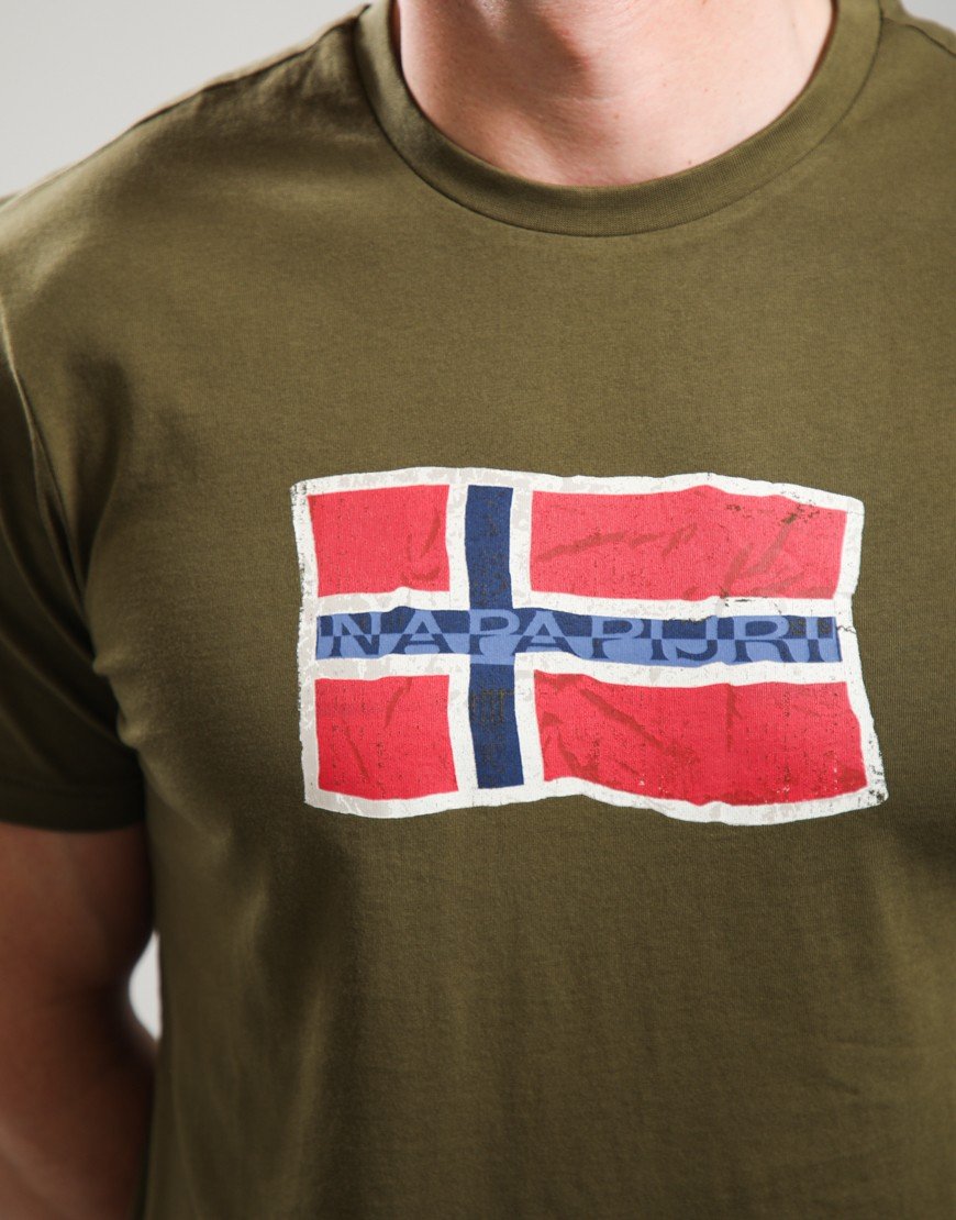 Napapijri S-Mahsa SS DARK OLIVE G3A majica - slika 4