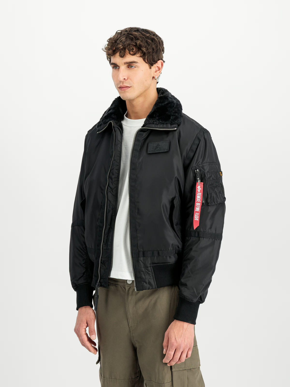 Alpha Industries B-15 III TT Two Tone crna muška jakna – fotografija 3