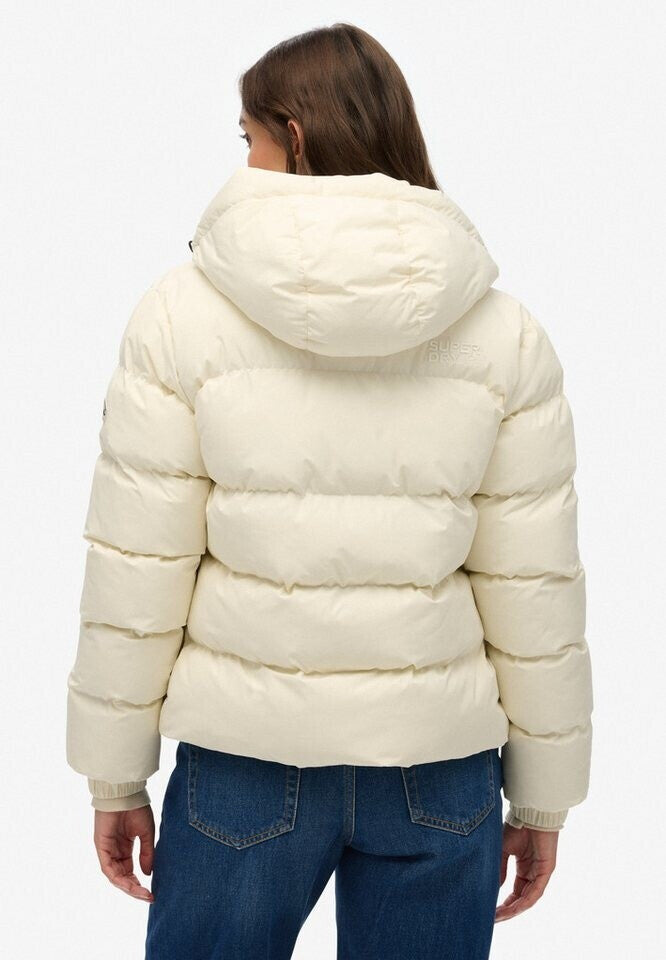 Superdry HOODED SPORTS PUFFER jakna - Off White - slika 3