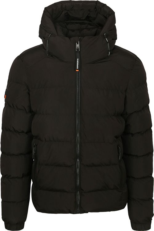 Superdry HOODED SPORTS PUFFER jakna - Black/Black - fotografija 1