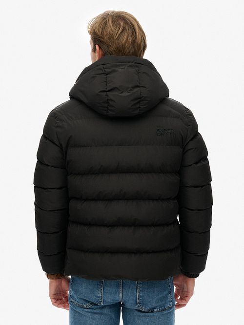 Superdry HOODED SPORTS PUFFER jakna - Black/Black - fotografija 4