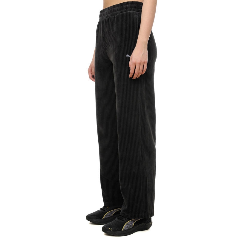 Puma ESS ELEVATED Velour Rib Straight trenerka - slika 3