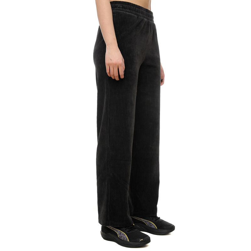 Puma ESS ELEVATED Velour Rib Straight trenerka - slika 4